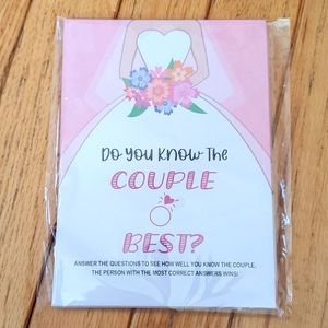 Do you know the couple bridal shower game